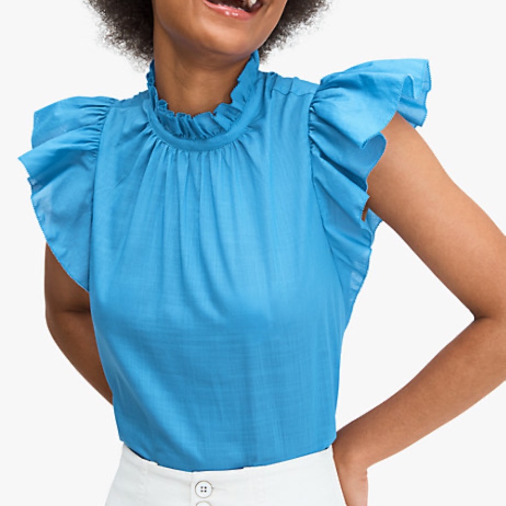 Kate spade solid high-neck top